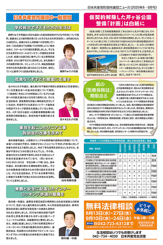 市議団ニュース2025年8-9月号ウラ面のpdfを表示